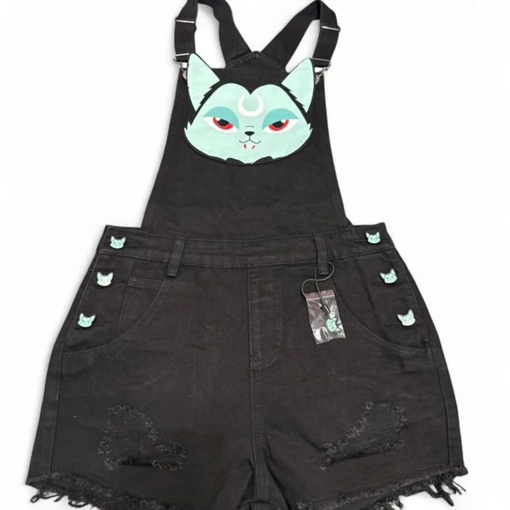 Killstar Lil Vampurr denim overalls